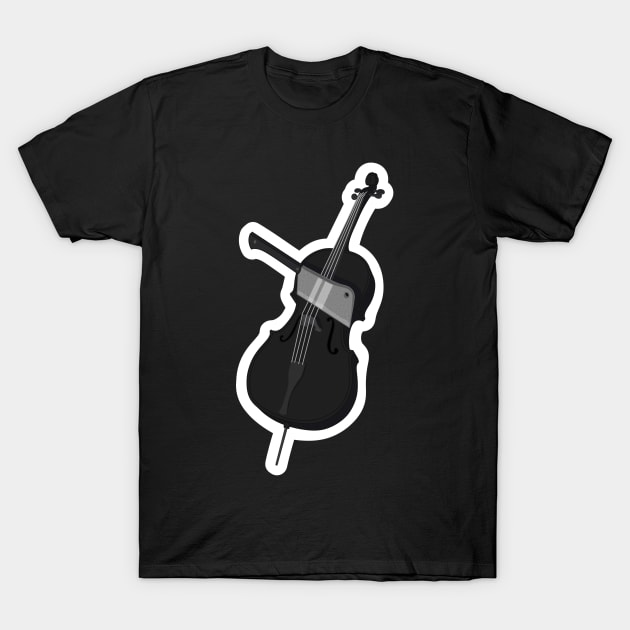 Wednesday Cello ~ Wednesday Addams T-Shirt by Ruxandas